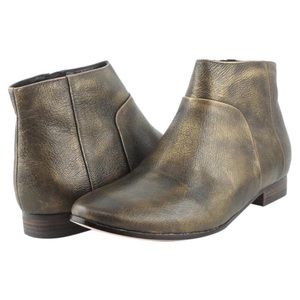 Cole Haan Allen Ankle Booties Leather Metallic 7B